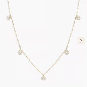 Diamond pave flutter necklace